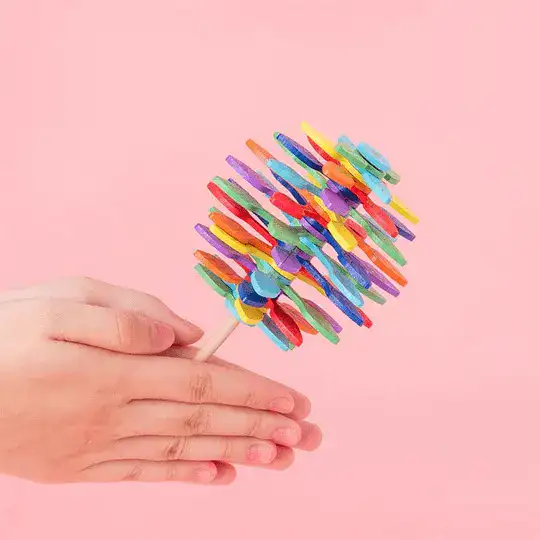 Spiral lollipop forms