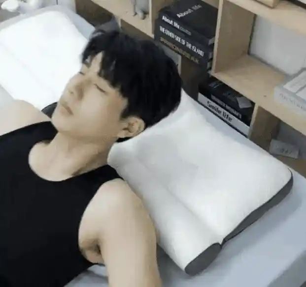 Pillow in use
