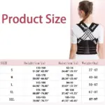 Adjustable Back Posture Belt Office Home Gym Unisex - Image 2