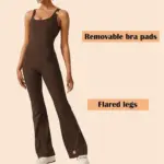 Sleeveless Flare Jumpsuits - Image 3