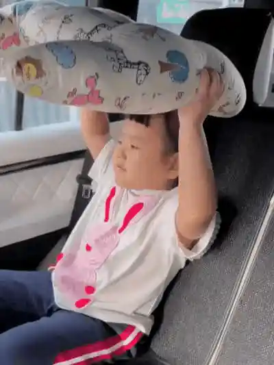 Child sleeping in car