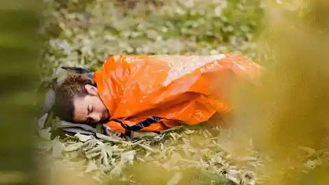 Sleeping Bag in Use