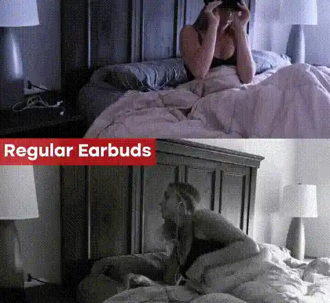 Sleeping Mask in use