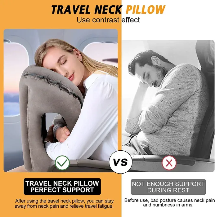 Person resting with pillow