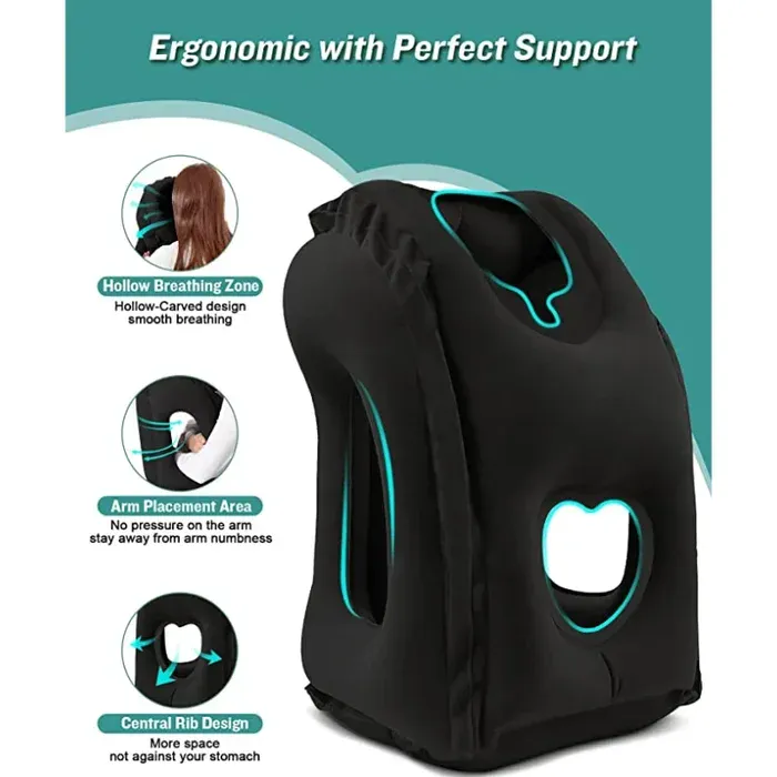 Pillow in ergonomic posture