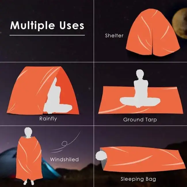Bright Orange Sleeping Bag