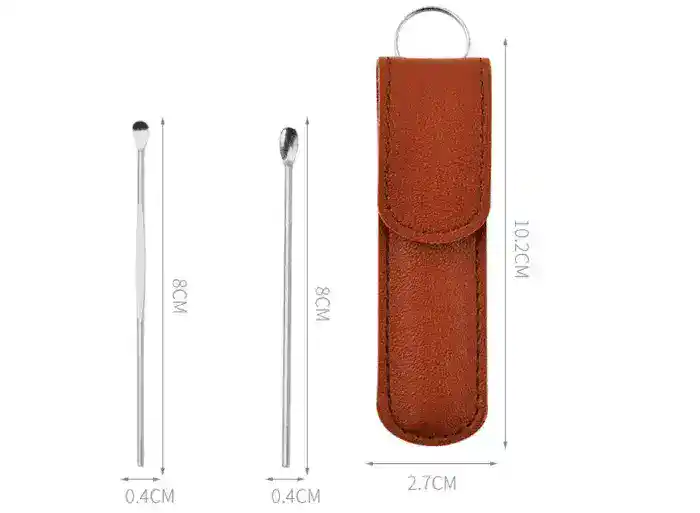 Earwax removal kit measurements.
