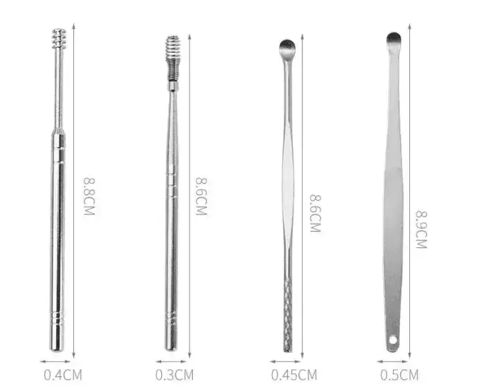 Detailed size information for the kit.