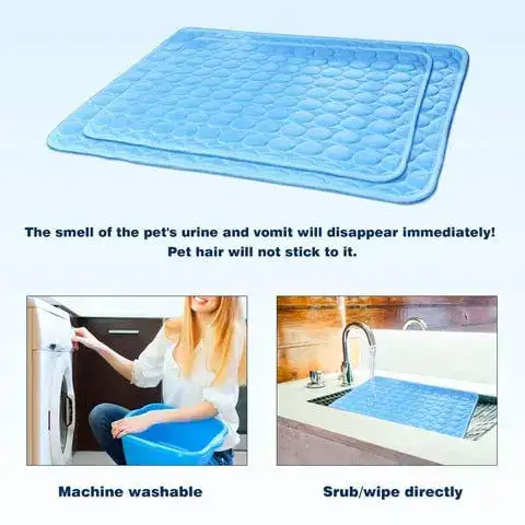 Cleaning the mat
